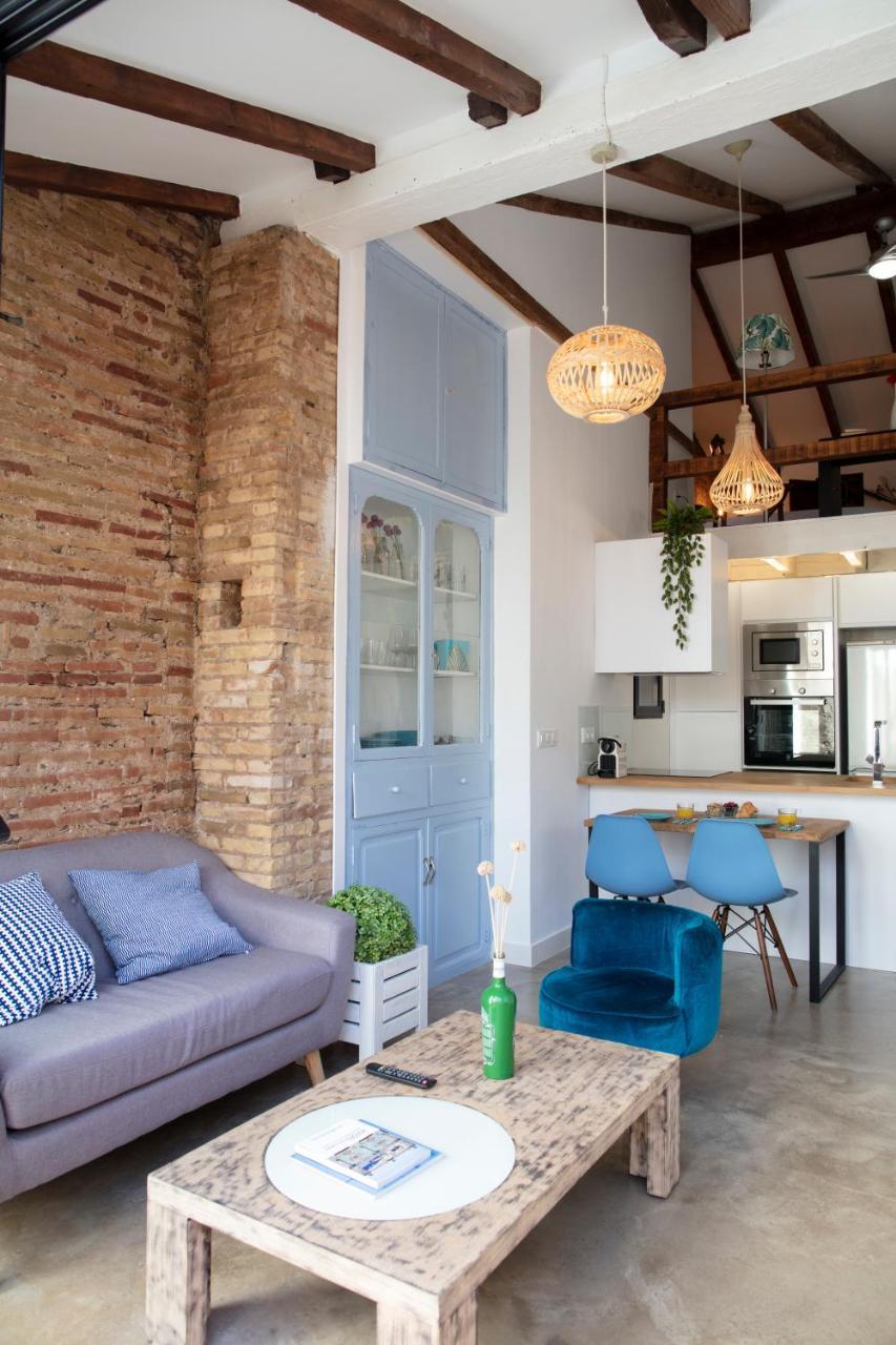 Florit Flats - Charming Apartment With Interior Terrace In Cabanyal Near The Beach บาเลนเซีย ภายนอก รูปภาพ
